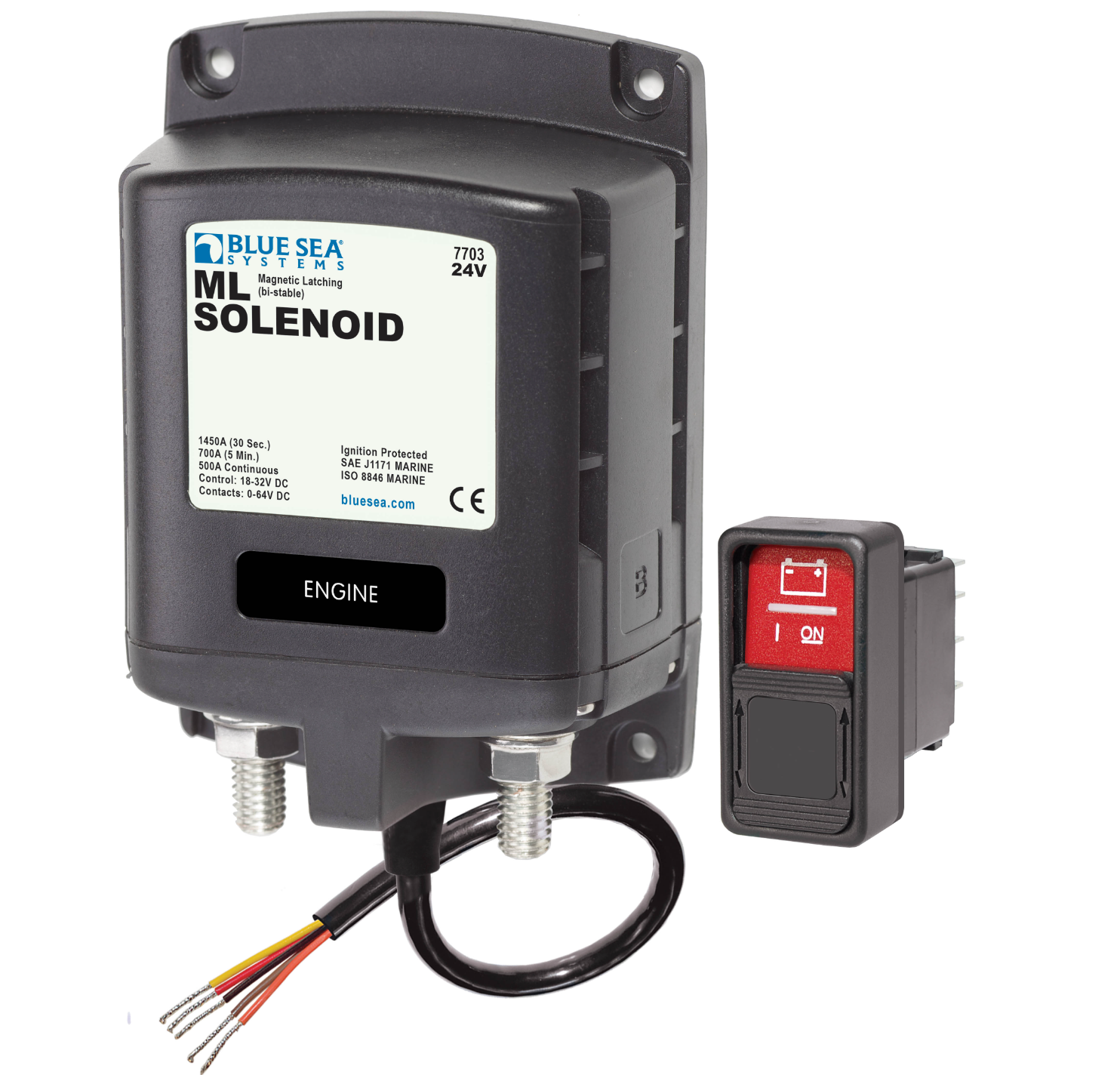 ML Solenoid - 24V DC 500A