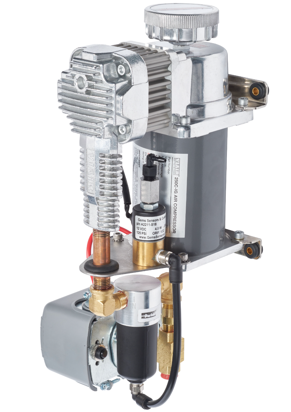 Air Brake Compressor - Vertical Mount