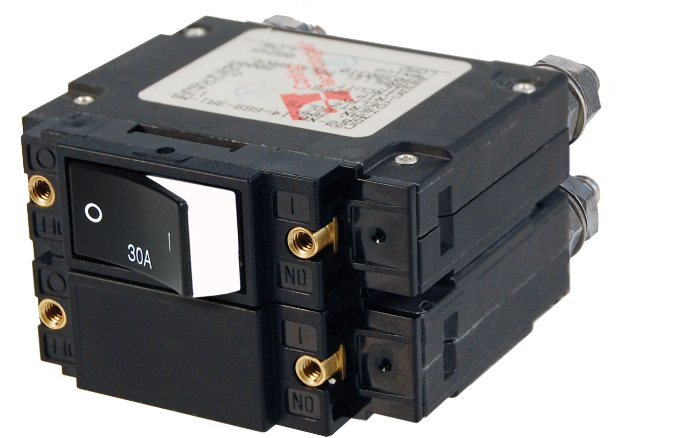 C-Series Raised Rocker Circuit Breaker - Double Pole 30A AC