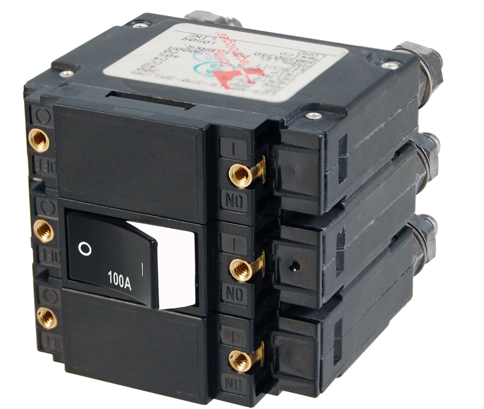 C-Series Raised Rocker Circuit Breaker - Triple Pole 100A AC