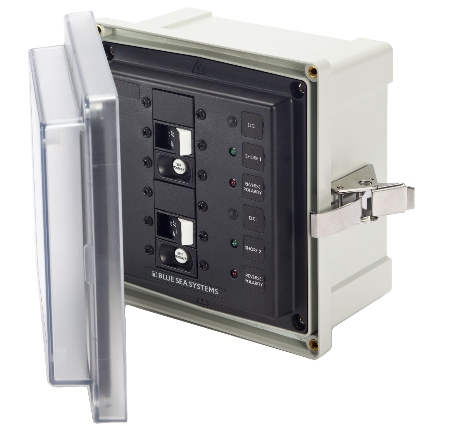 SMS Surface Mount System Panel Enclosure - 2 x 120V AC / 30A ELCI Main