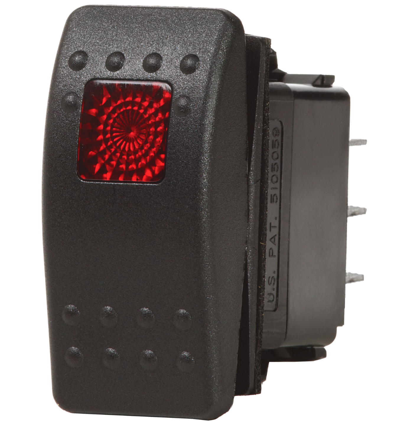 Contura II Switch DPST Black - OFF-ON