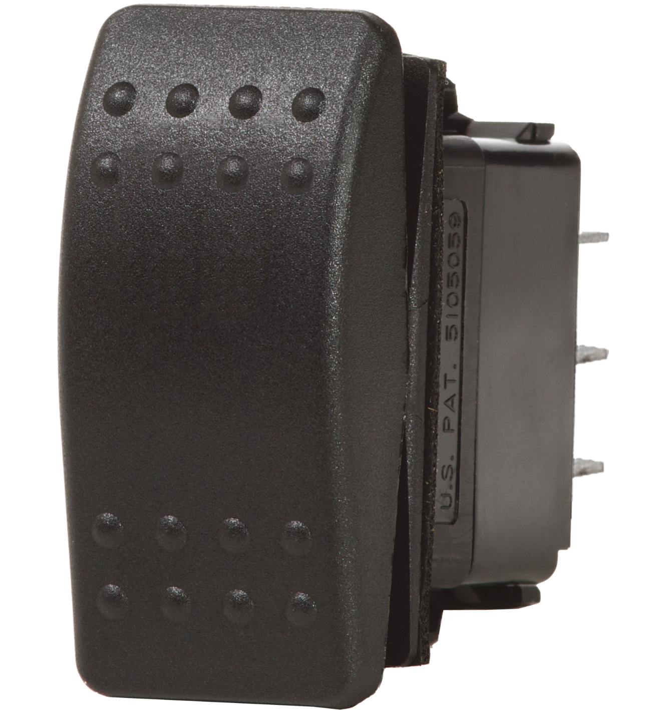 Contura II Switch DPST Black - OFF-(ON)