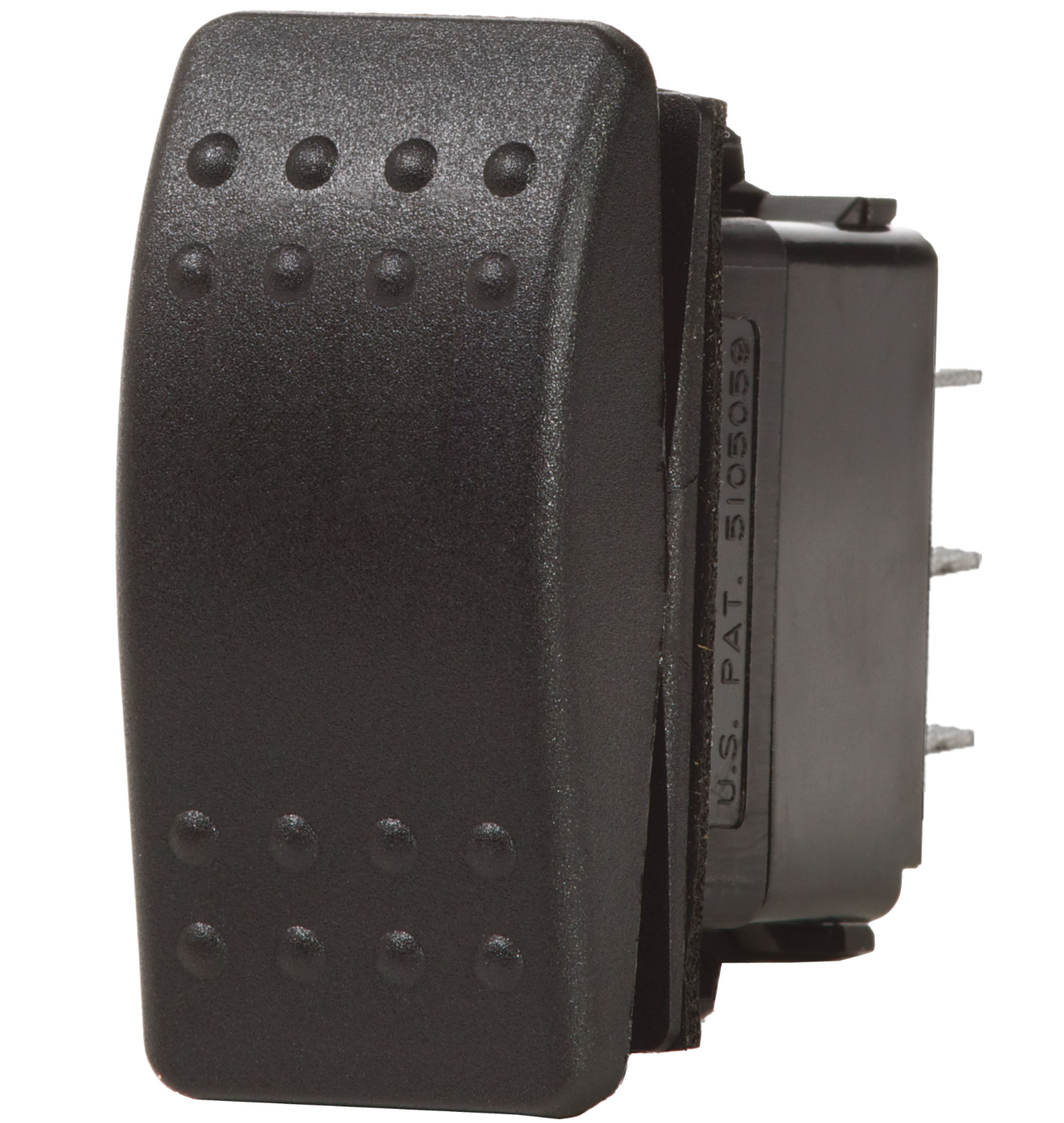 Contura II Switch DPDT Black - (ON)-OFF-(ON)