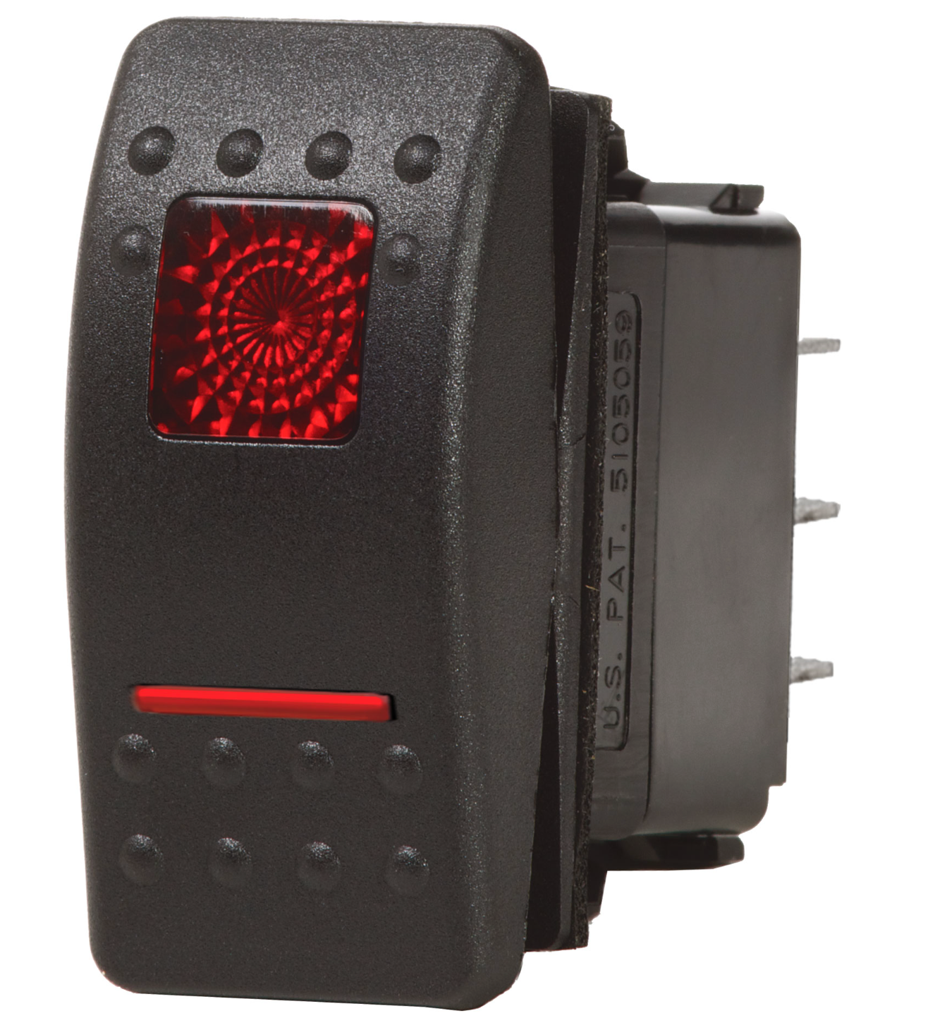 Contura II Switch DPDT Black - ON-ON