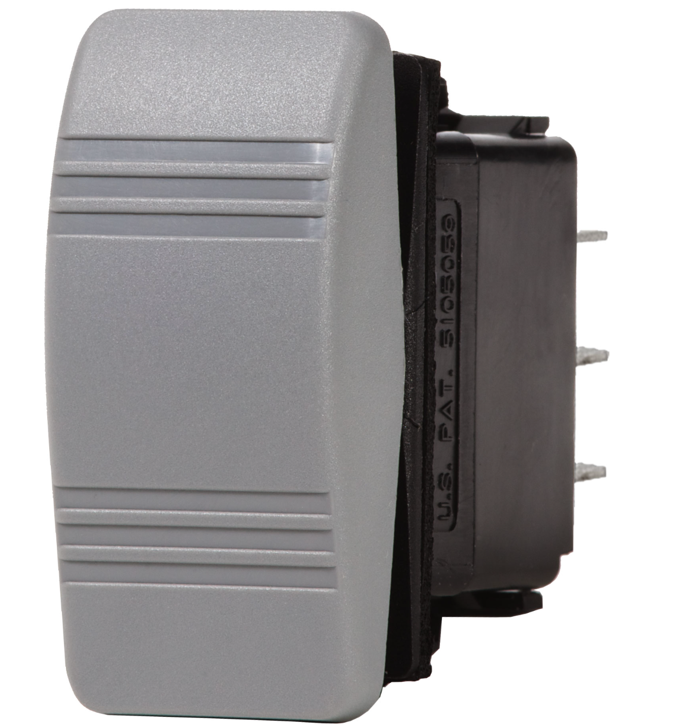 Contura Switch DPST Gray - OFF-(ON)