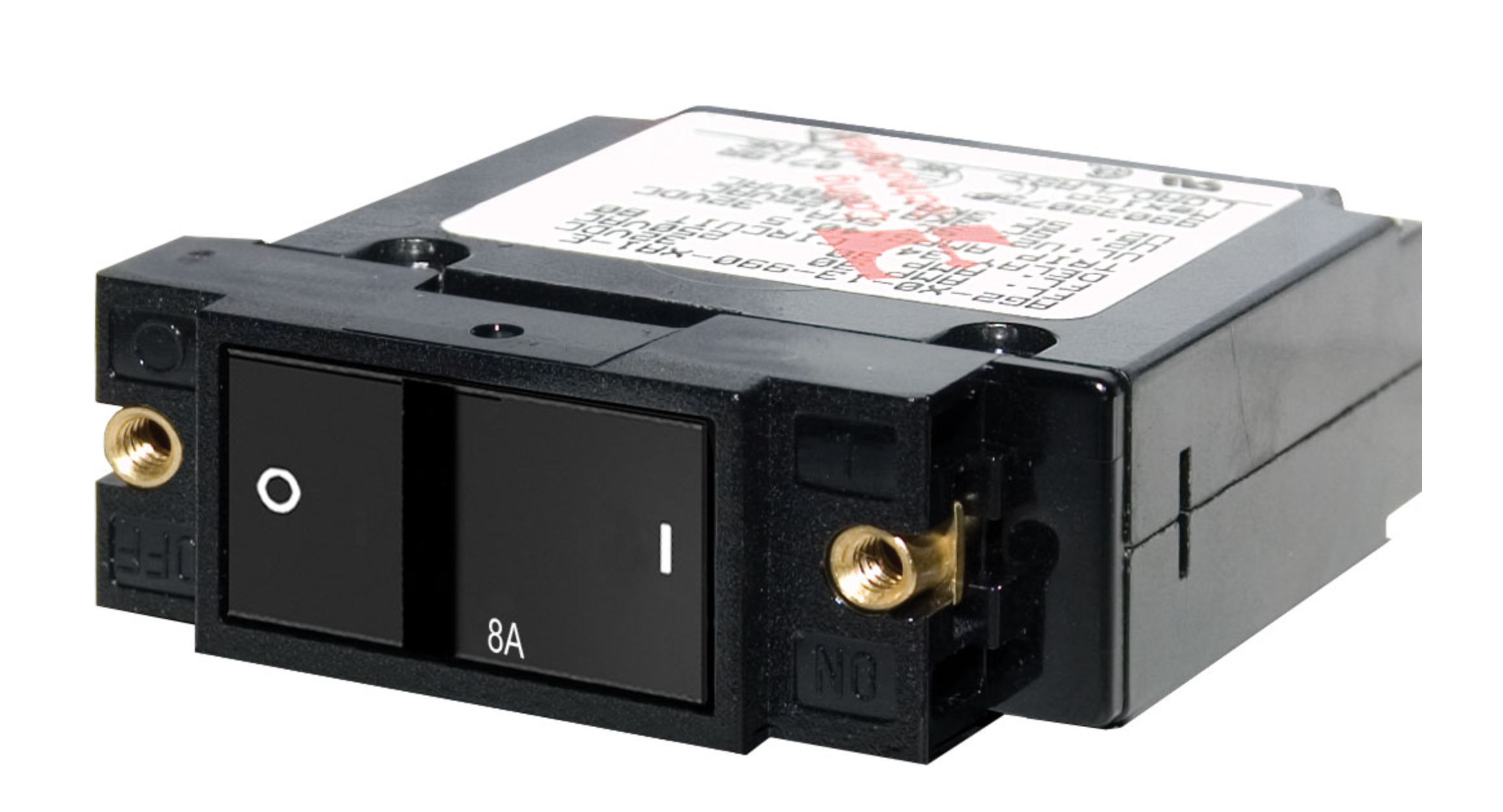 A-Series Flat Rocker Circuit Breaker - Single Pole 8A