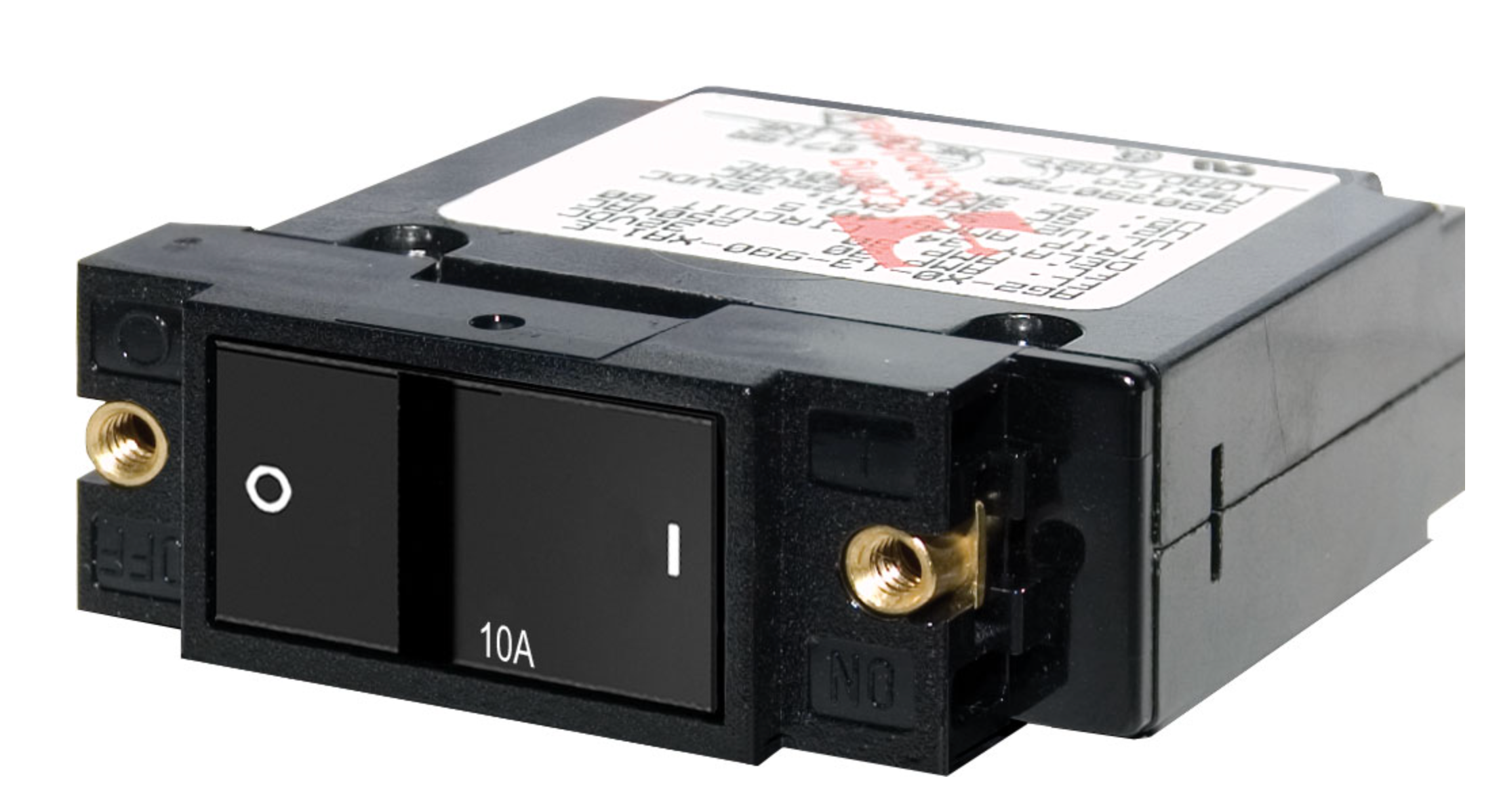 A-Series Flat Rocker Circuit Breaker - Single Pole 10A