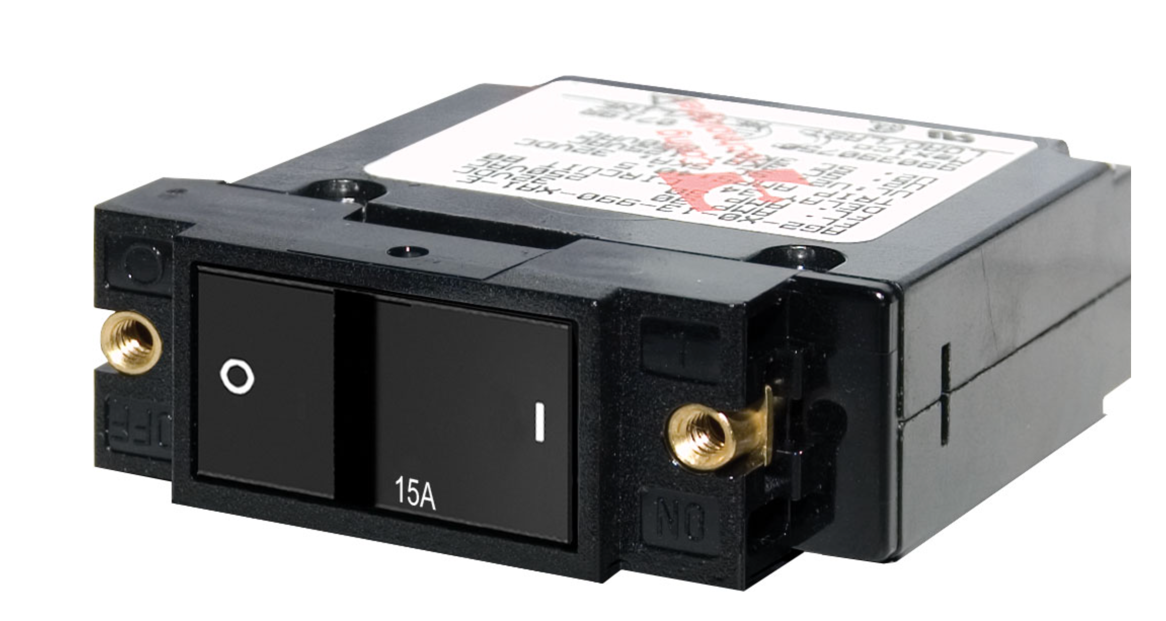 A-Series Flat Rocker Circuit Breaker - Single Pole 15A