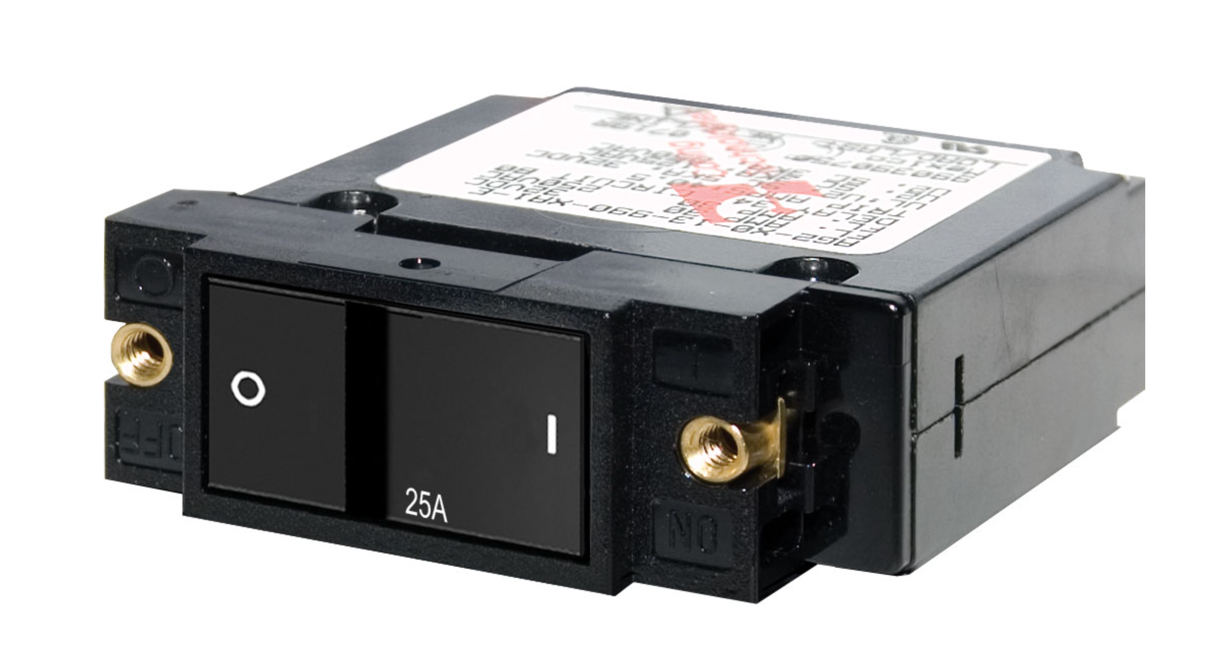 A-Series Flat Rocker Circuit Breaker - Single Pole 25A