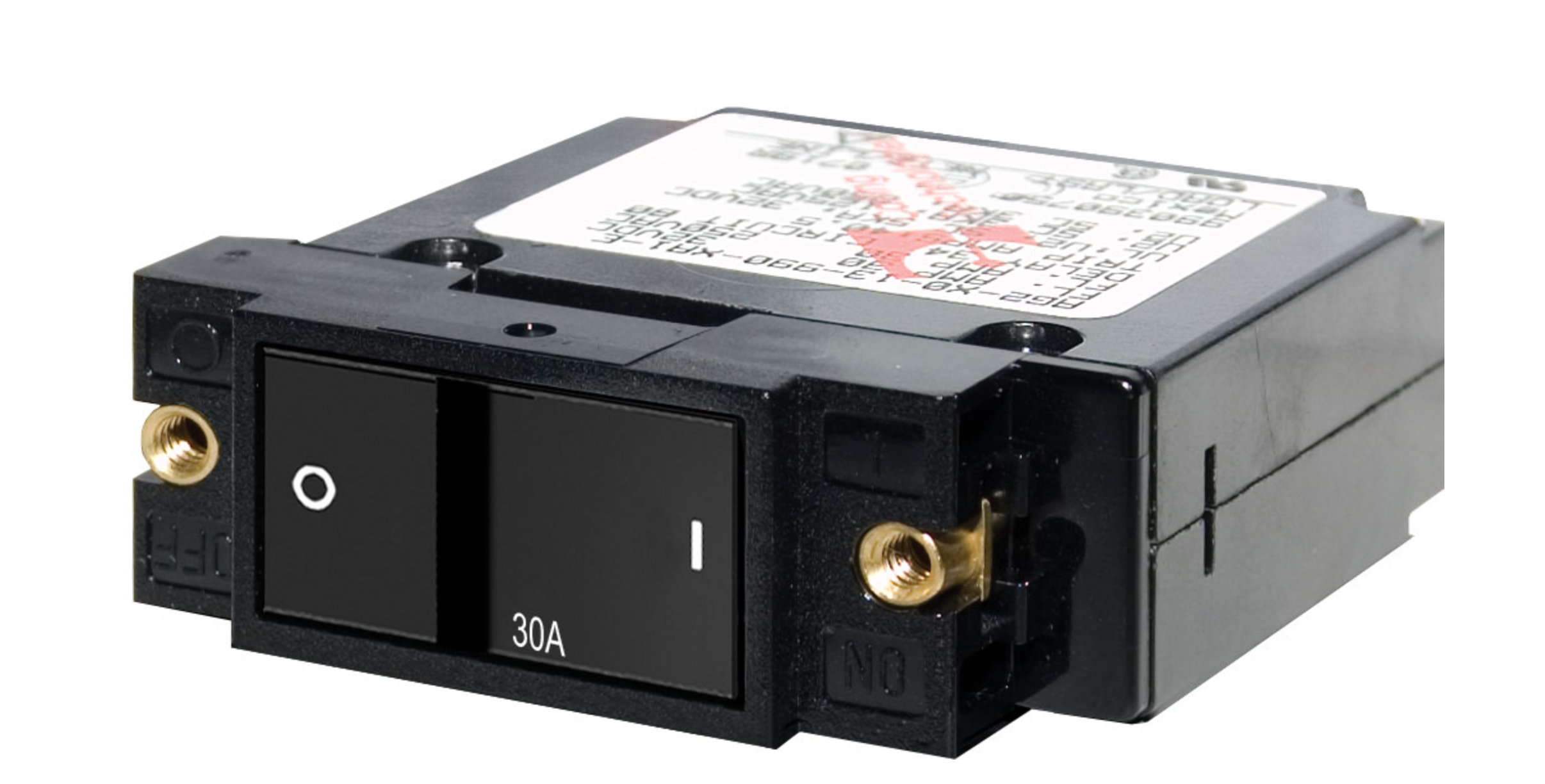 A-Series Flat Rocker Circuit Breaker - Single Pole 30A