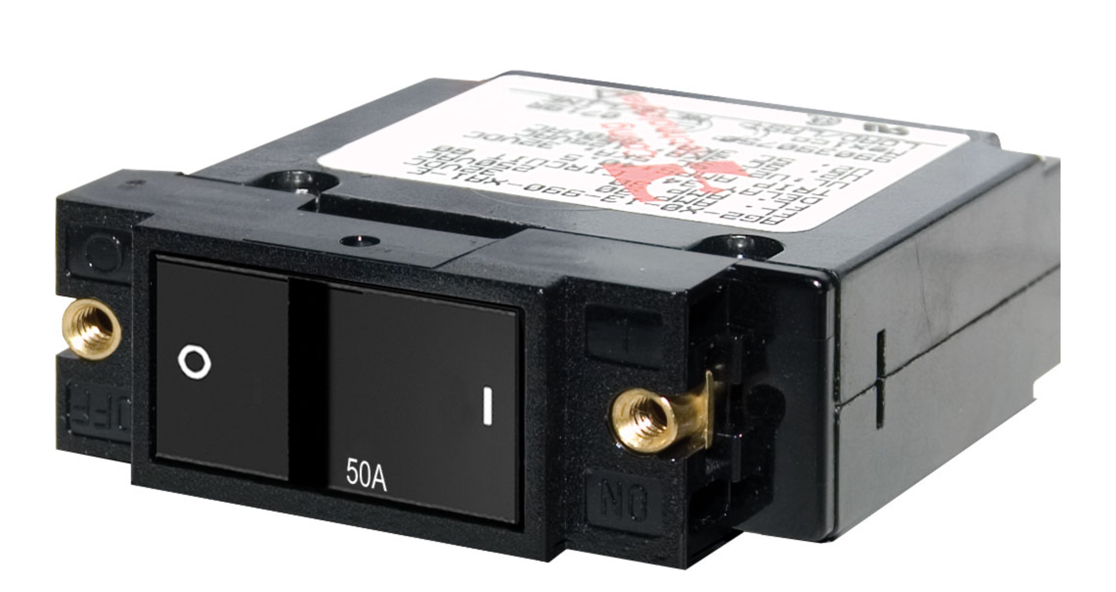 A-Series Flat Rocker Circuit Breaker - Single Pole 50A