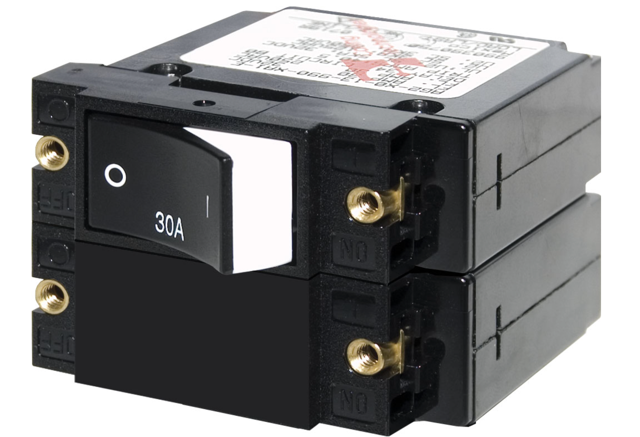 A-Series Raised Rocker Circuit Breaker - Double Pole 30A