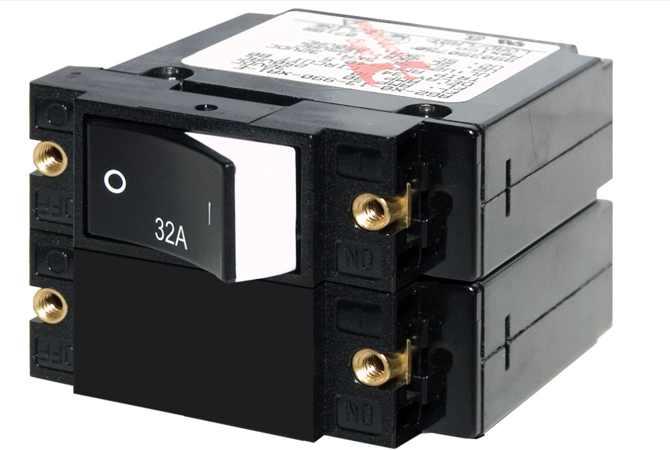 A-Series Raised Rocker Circuit Breaker - Double Pole 32A