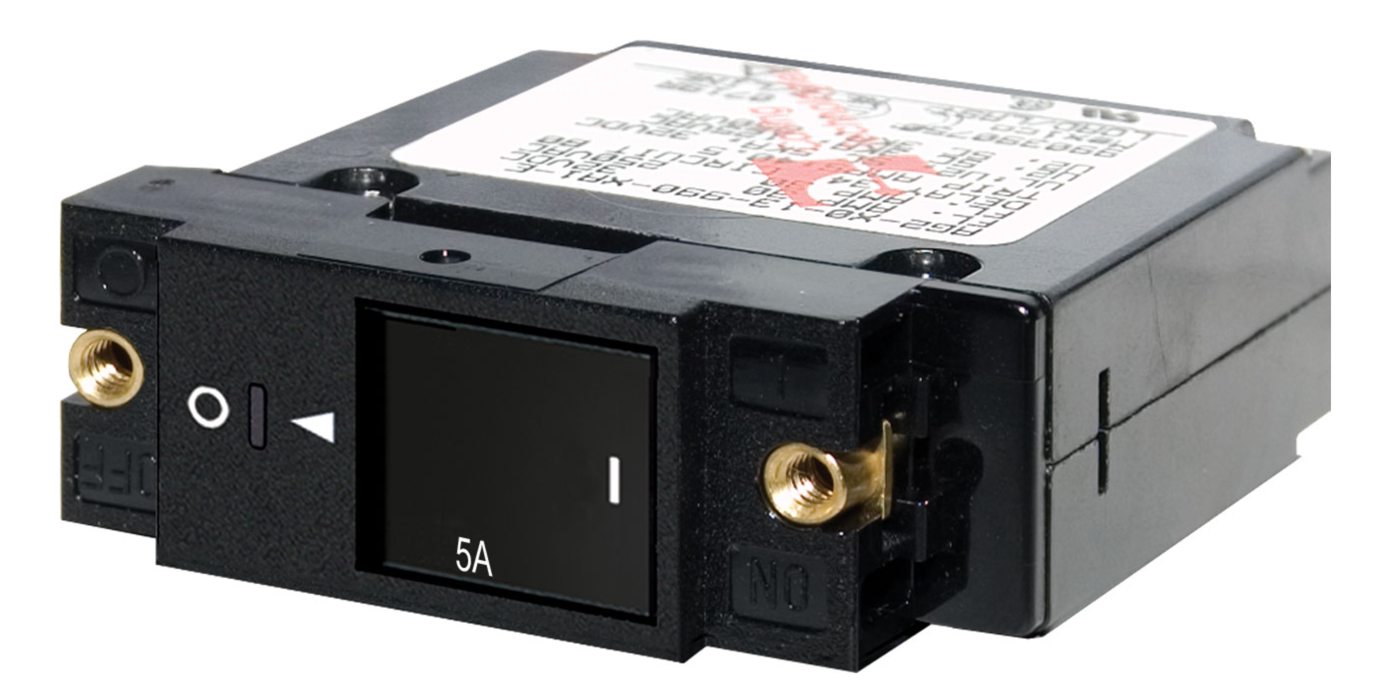 A-Series Restricted Off Flat Rocker Circuit Breaker - Single Pole 5A