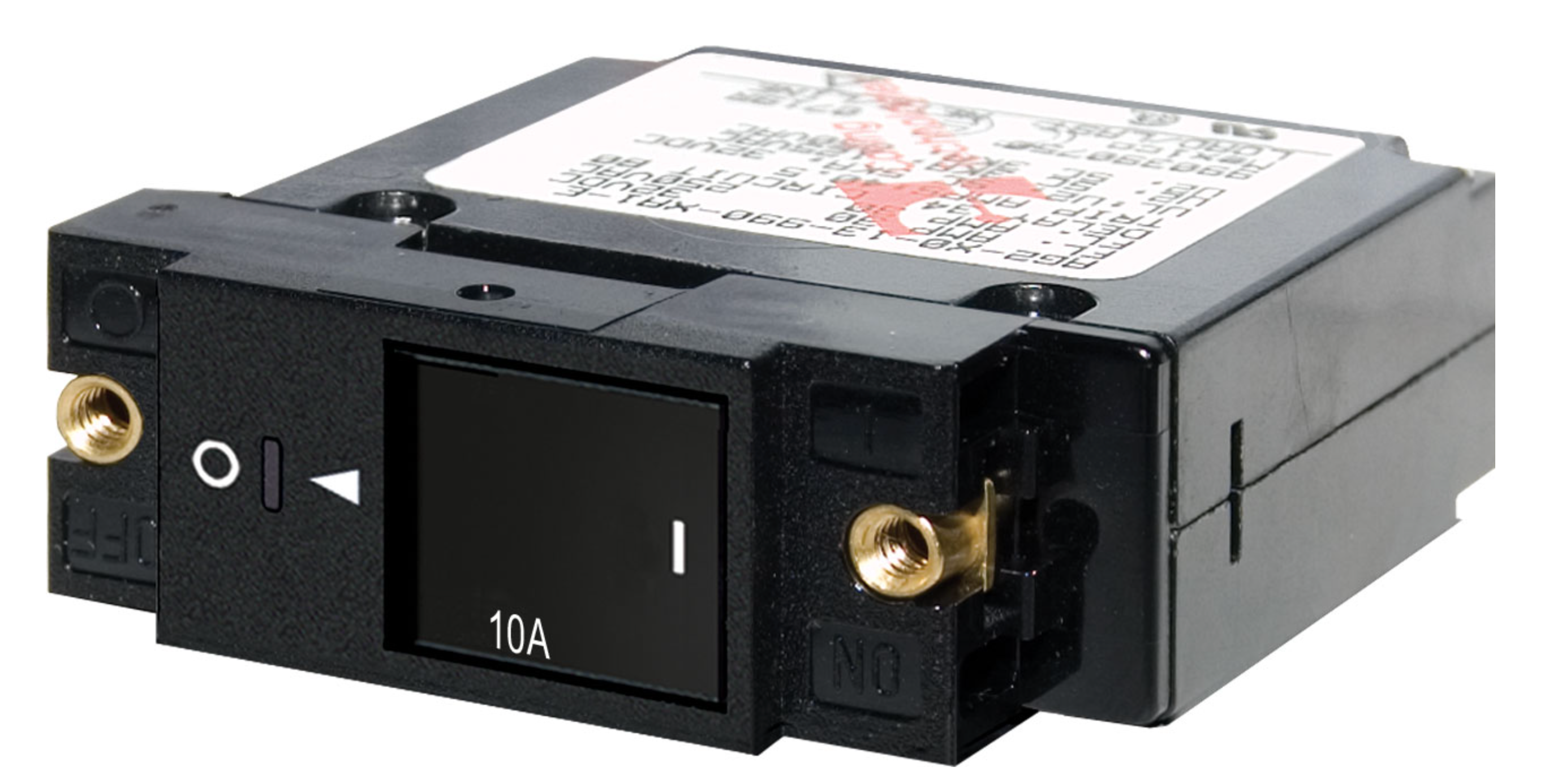 A-Series Restricted Off Flat Rocker Circuit Breaker - Single Pole 10A