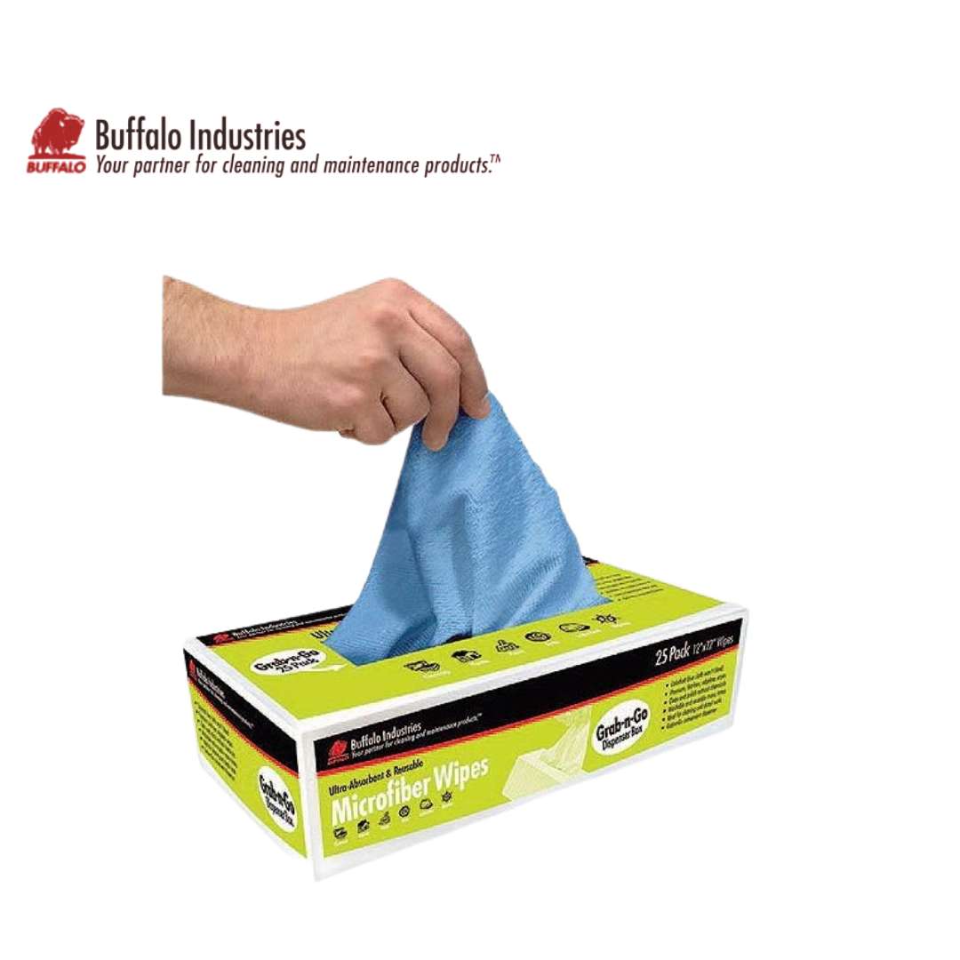 Buffalo Grab-N-Go Microfiber Wipes