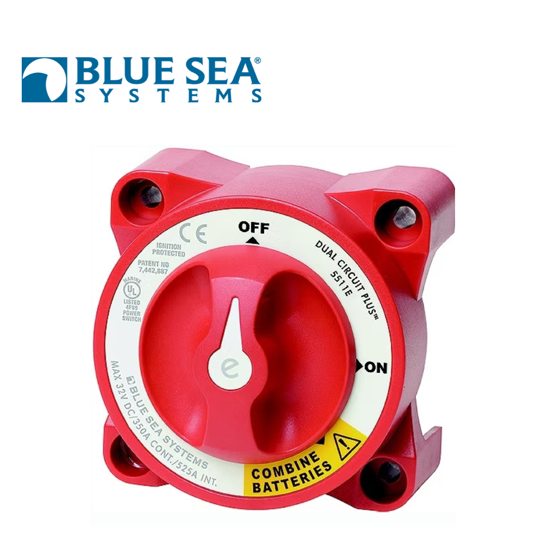 Blue Sea Systems E Series Dual Circuit Plus Battery Switch