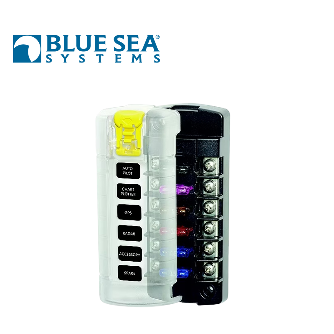 Blue Sea Systems St Blade Fuse Block With Independent Circuits