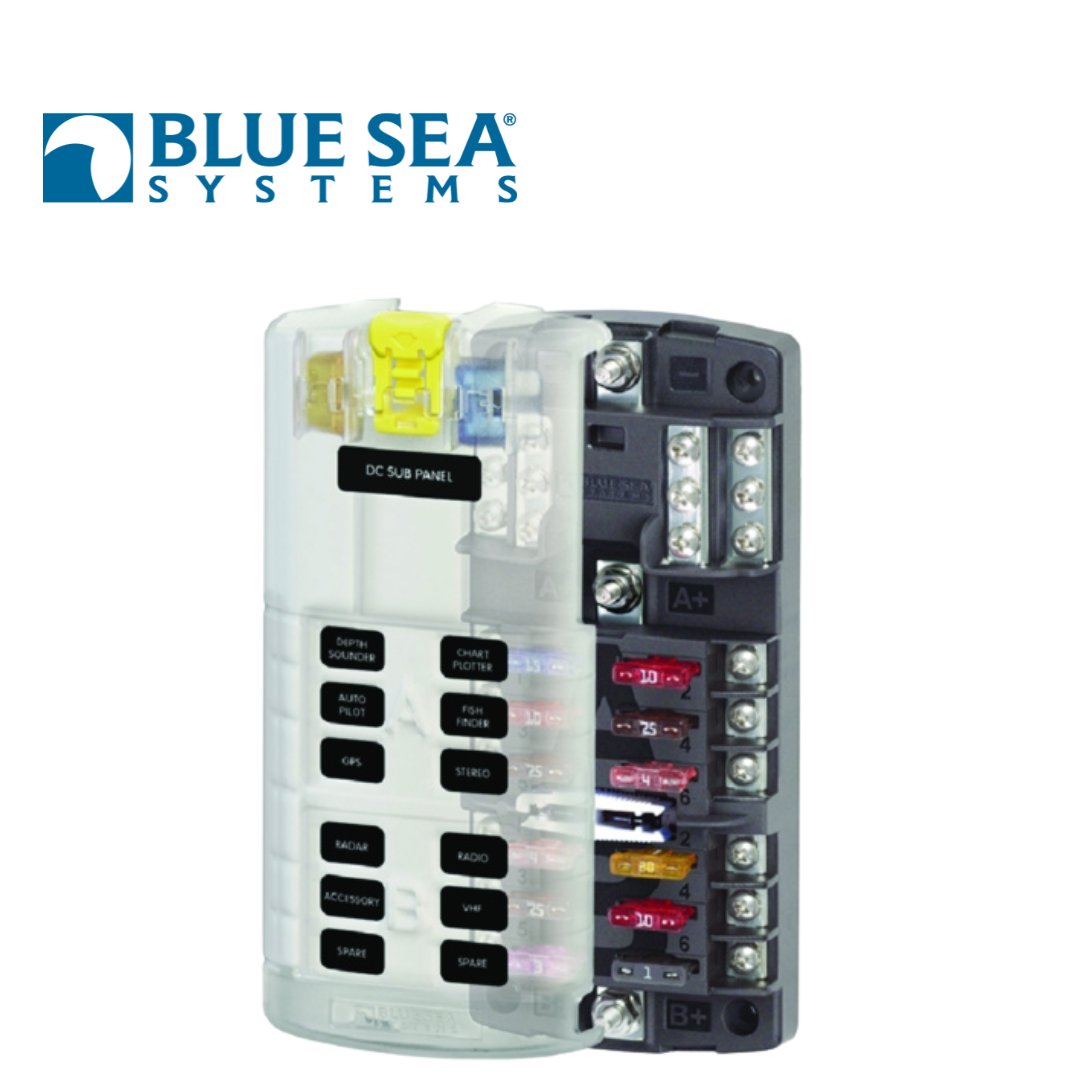 Blue Sea Systems St Blade Split Bus Fuse Block