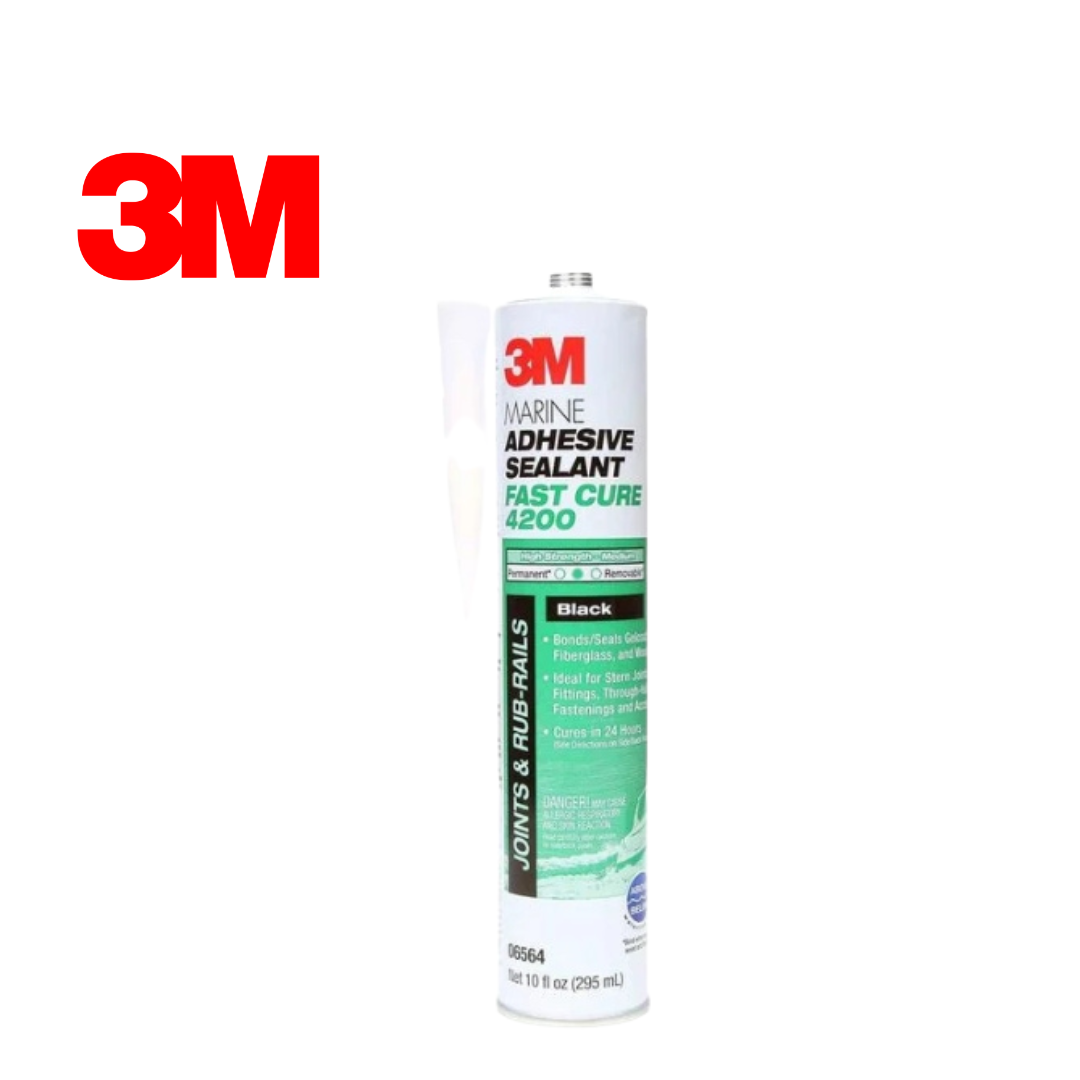 3M 4200 Fast Cure Polyurethane/Adhesive Sealant, Black