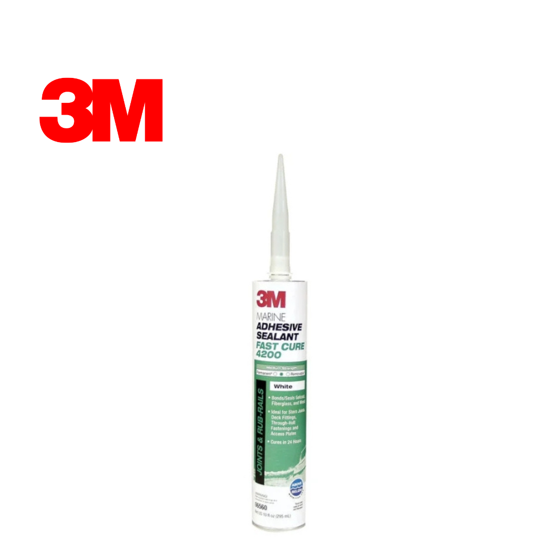 3M 4200 Fast Cure Polyurethane/Adhesive Sealant, White