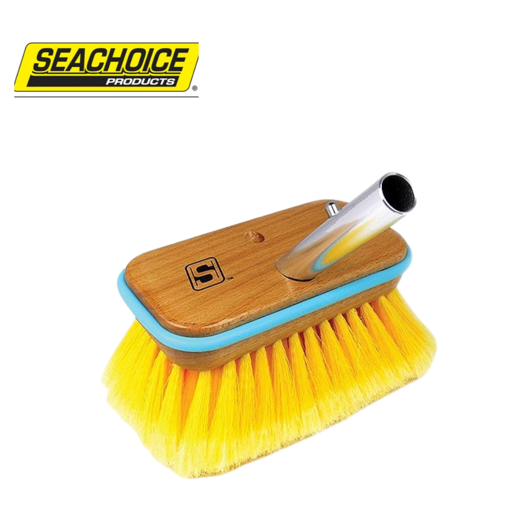 Seachoice Deck Brush With Bumper - Wood 6"