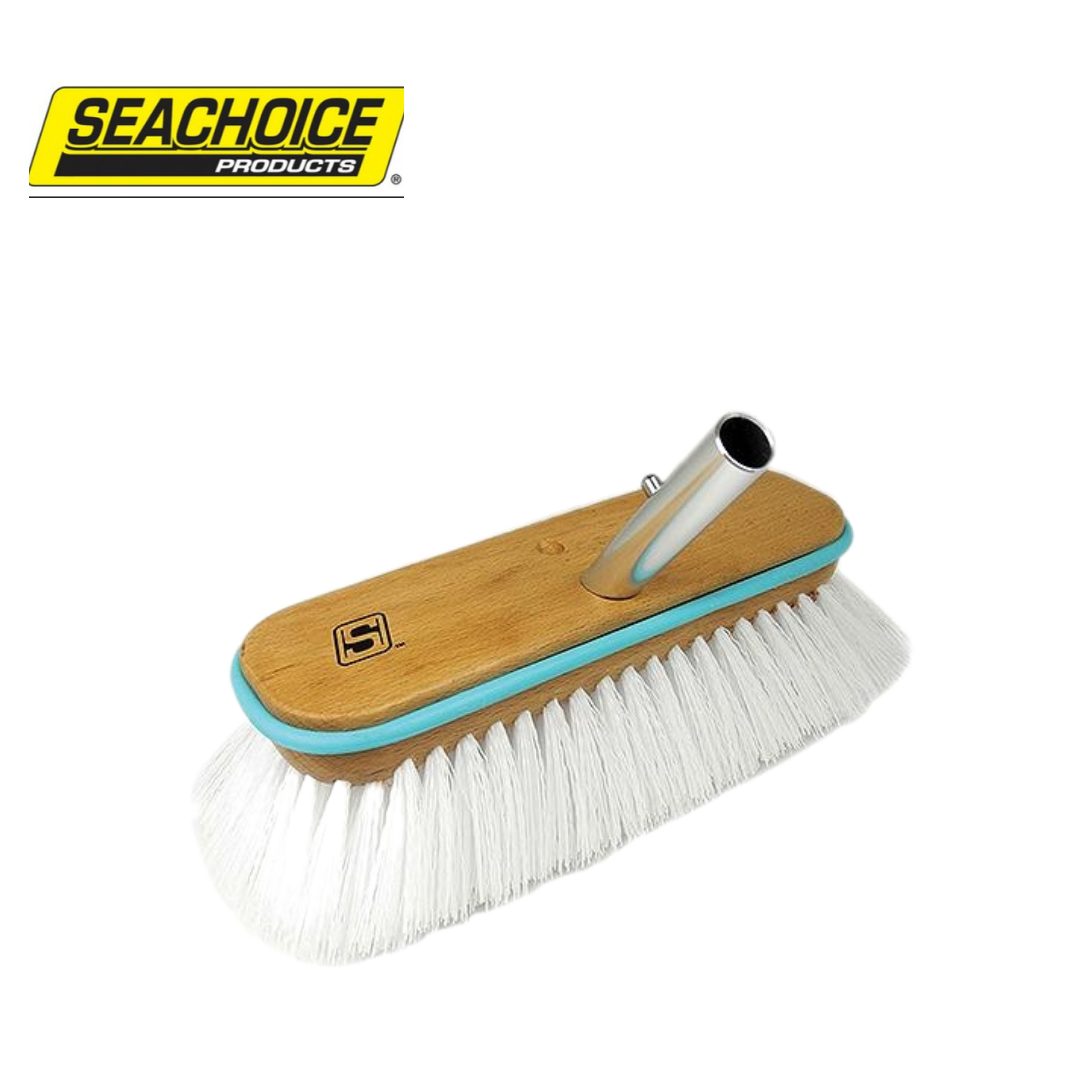 Seachoice Deck Brush With Bumper - Wood 10"