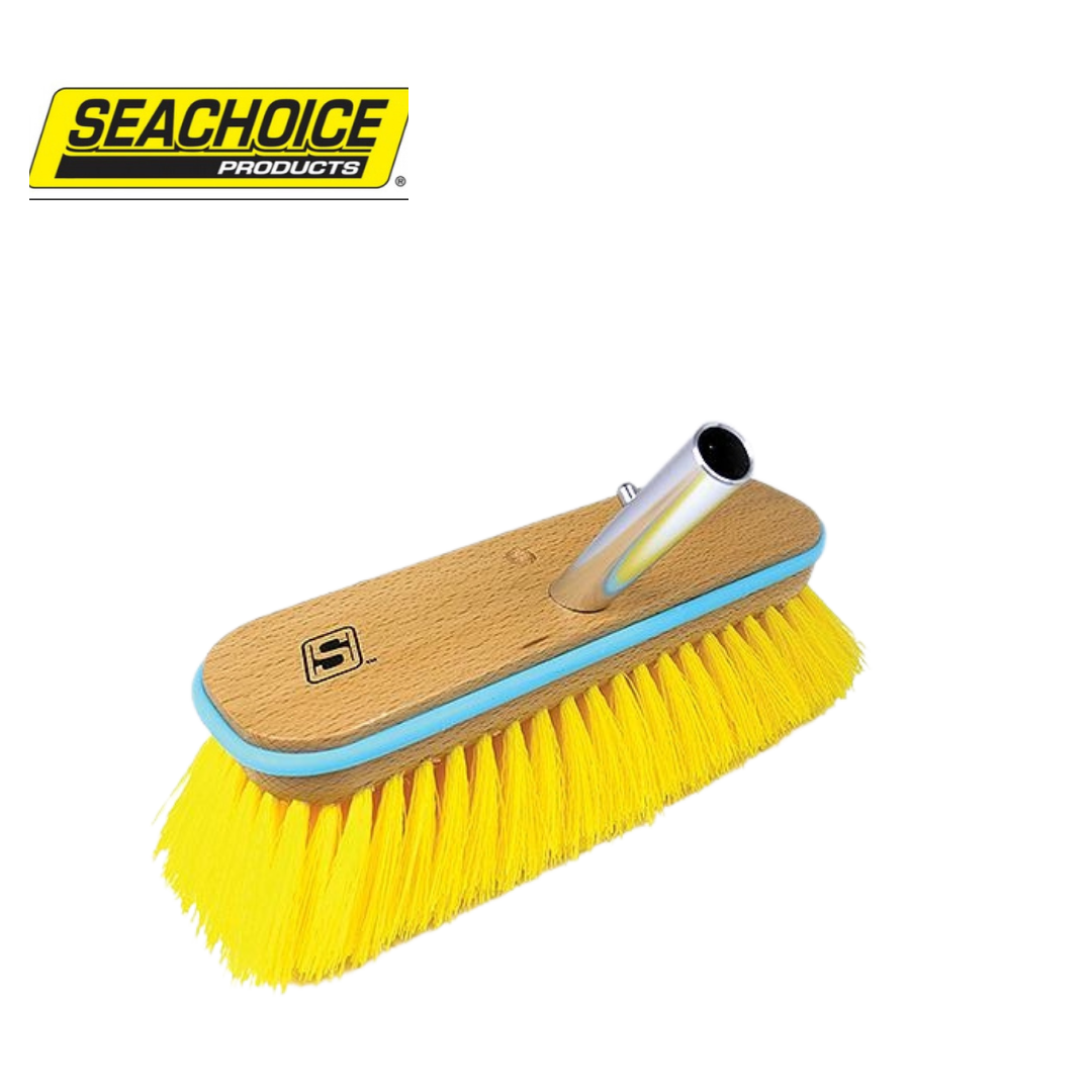 Seachoice Deck Brush With Bumper - Wood 10"