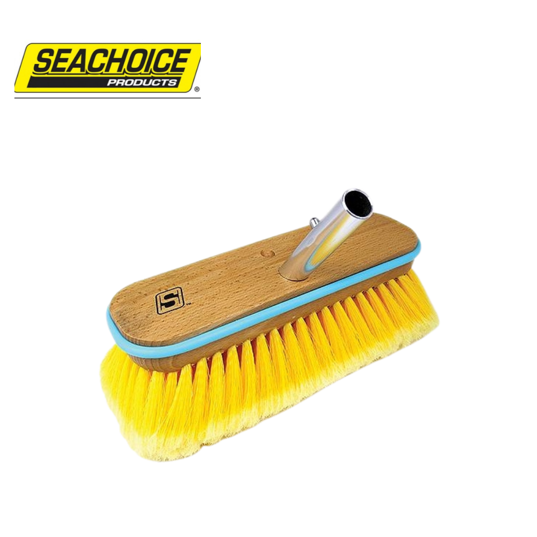 Seachoice Deck Brush With Bumper - Wood 10"