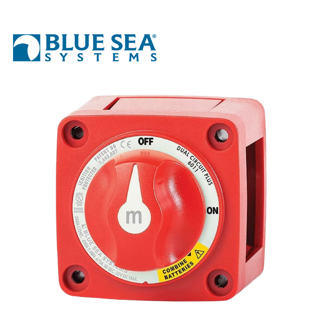 Blue Sea Systems M Series Dual Circuit Plus Battery Switch