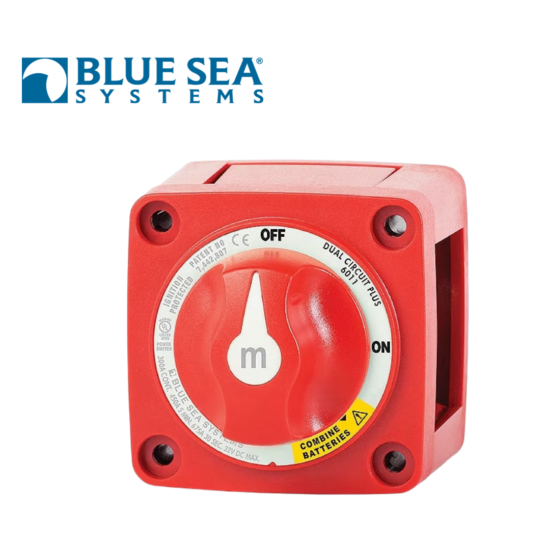 Blue Sea Systems M Series Dual Circuit Plus Battery Switch