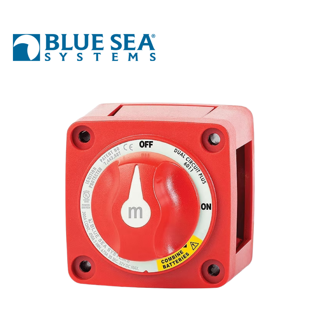 Blue Sea Systems M Series Dual Circuit Plus Battery Switch