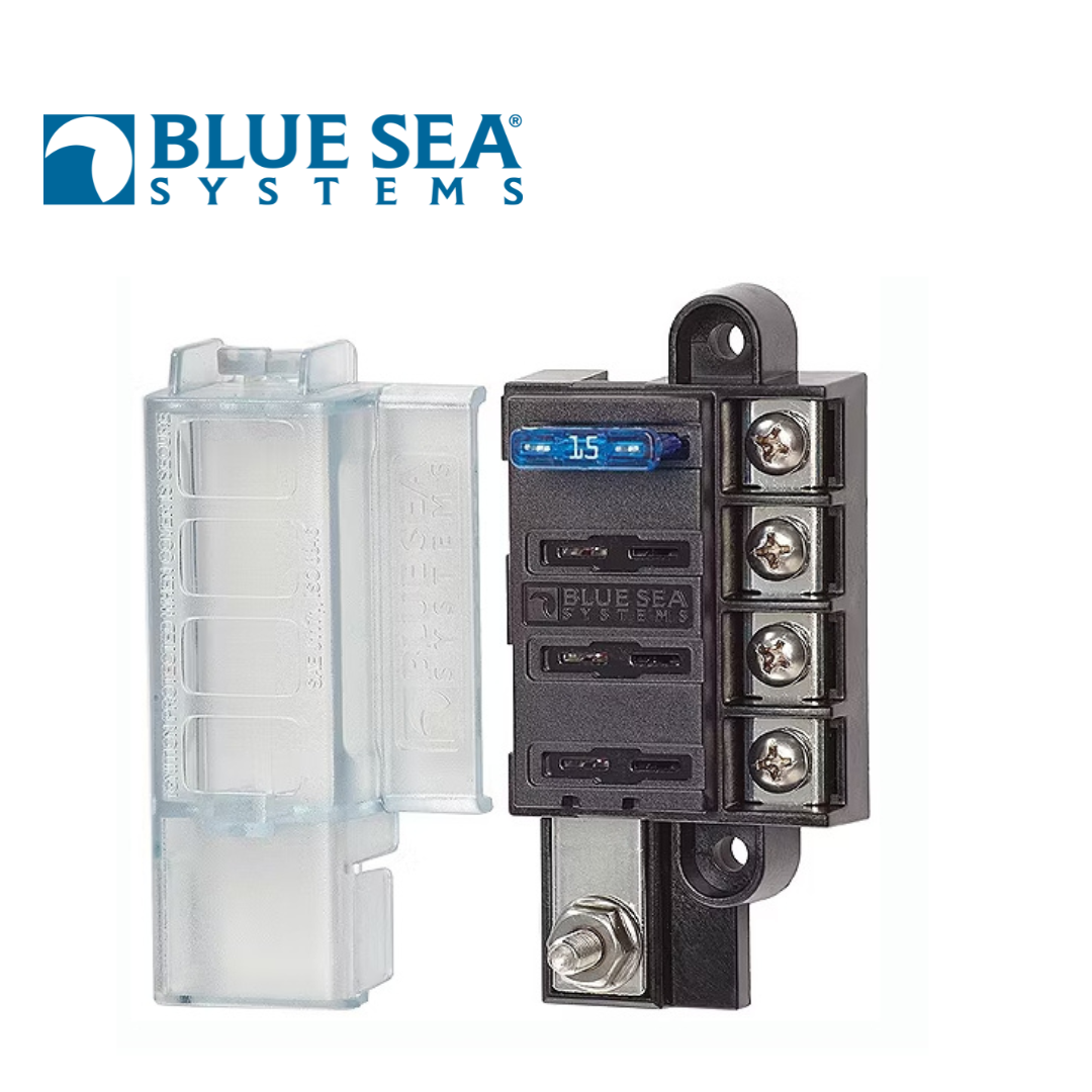 Blue Sea Systems St Blade Compact Fuse Block - Common Source