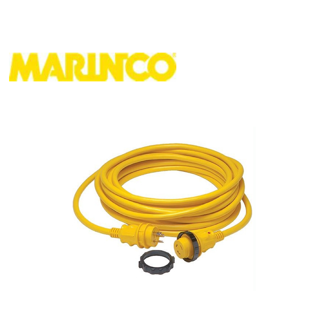 Marinco 30A 125V Powercord Plus Cordset With LED