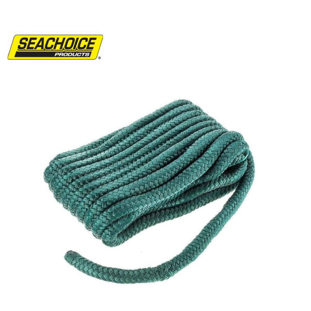 Seachoice Forest Green Double Braid Nylon Dock Line