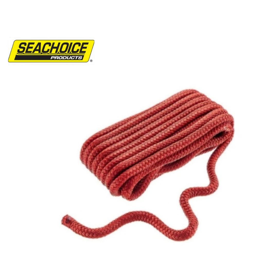 Seachoice Red Double Braid Nylon Dock Line