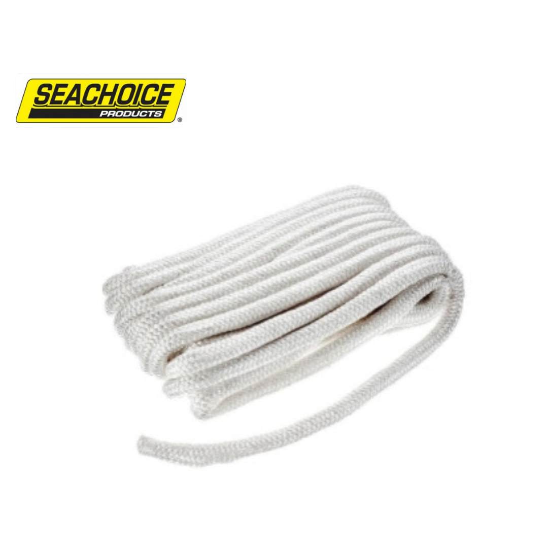 Seachoice White Double Braid Nylon Dock Line