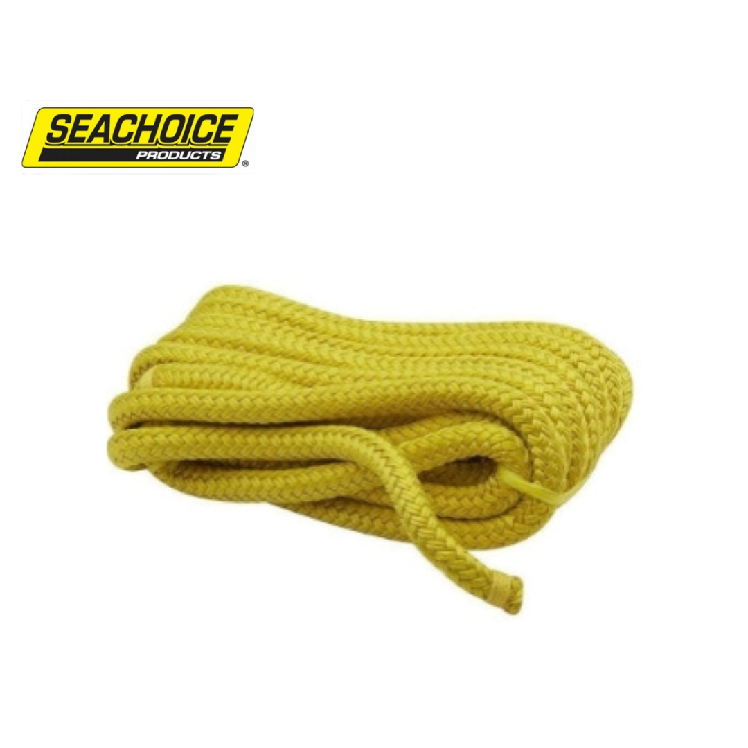 Seachoice Yellow Double Braid Nylon Dock Line