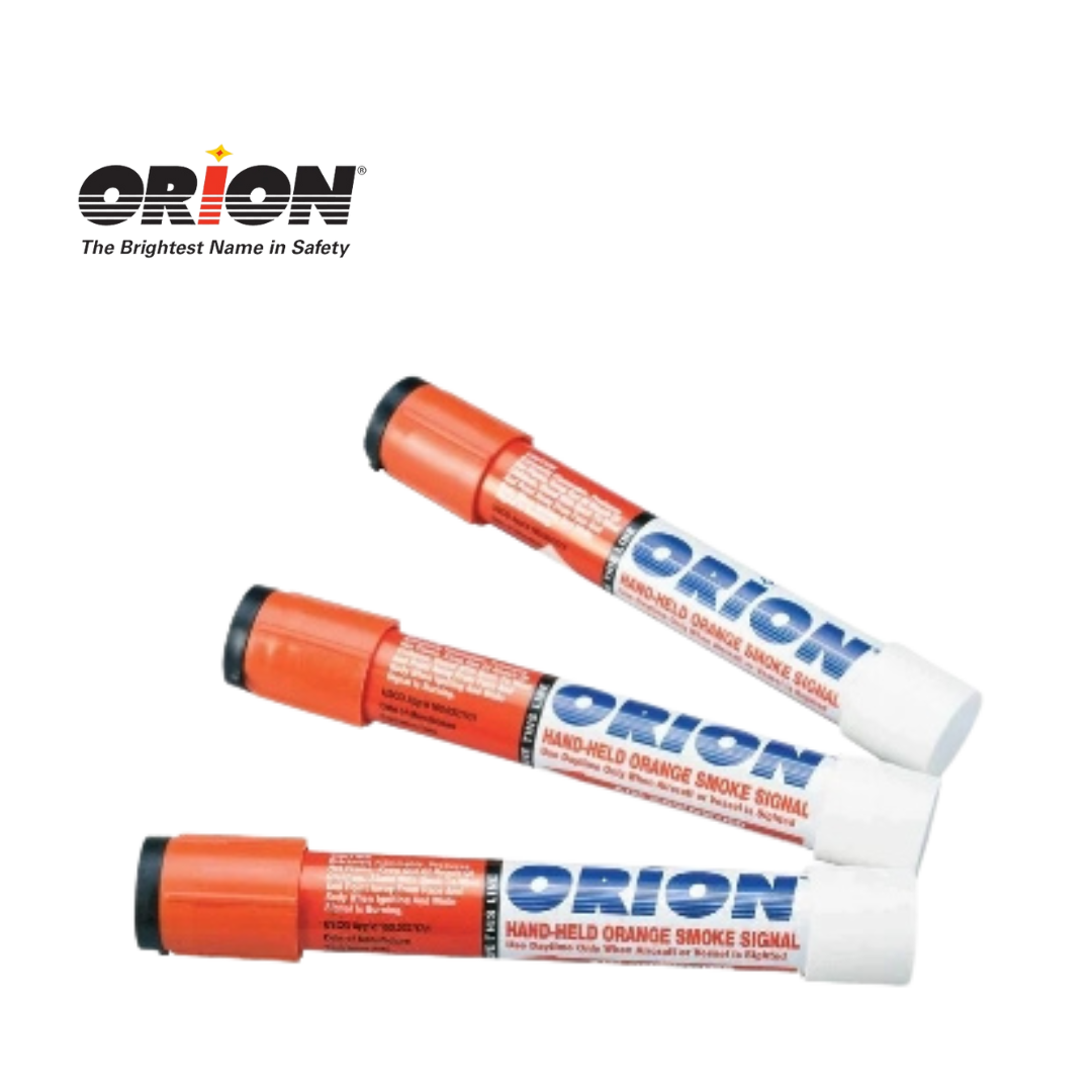 Orion Handheld Orange Smoke Flares, 3-Pack