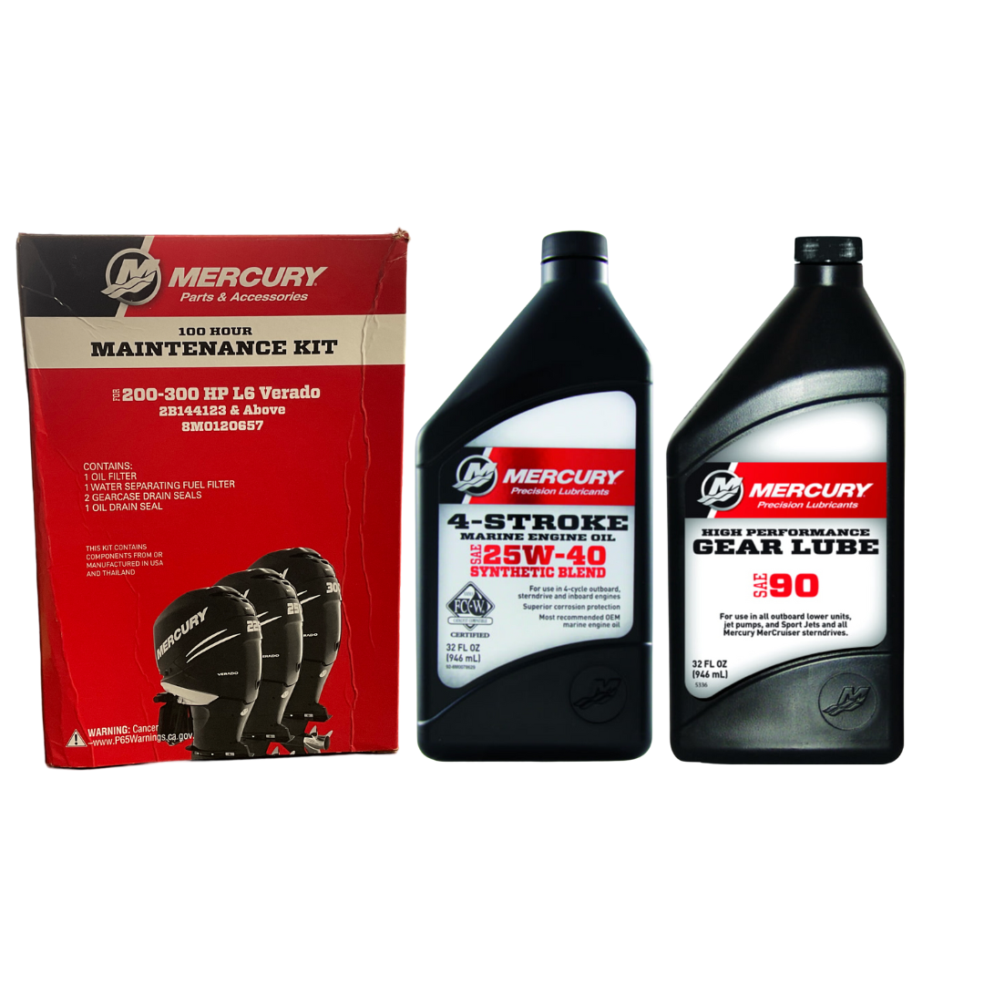 8M0120657 - 100 Hour Maintenance Kit With Fluids