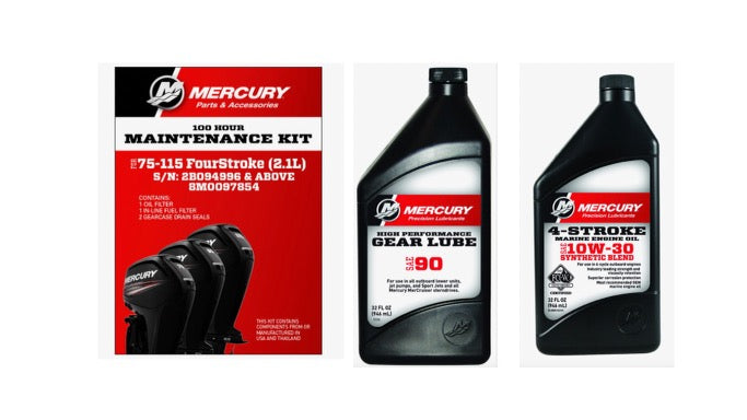 100 Hour Maintenance Kit P/N: 8M0094232 With Engine Oil & Gear Lube
