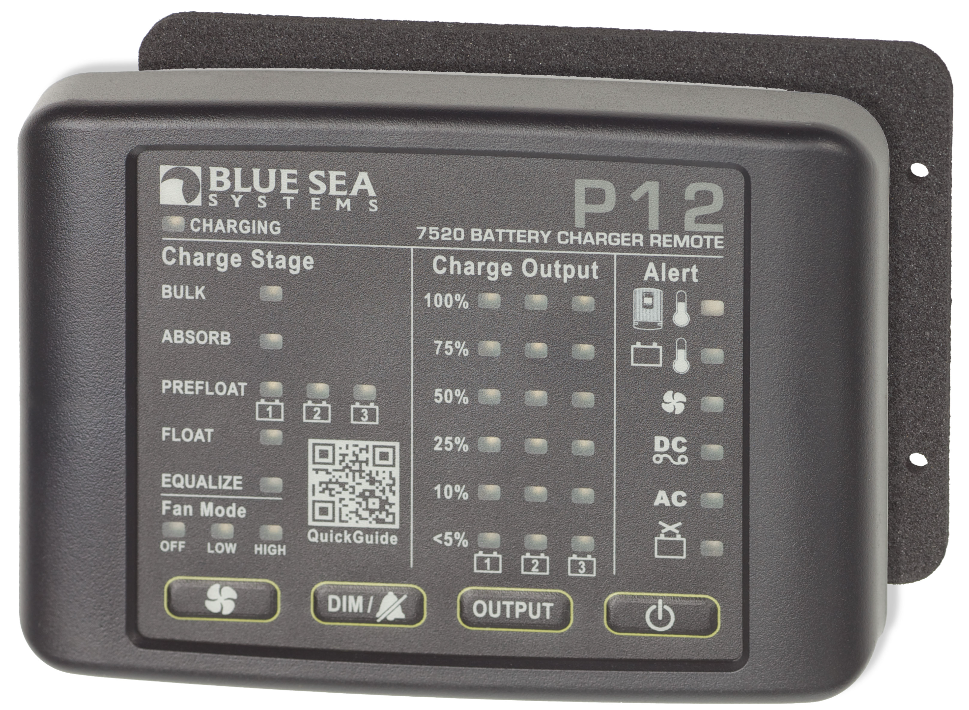 P12 Battery Charger LED Remote