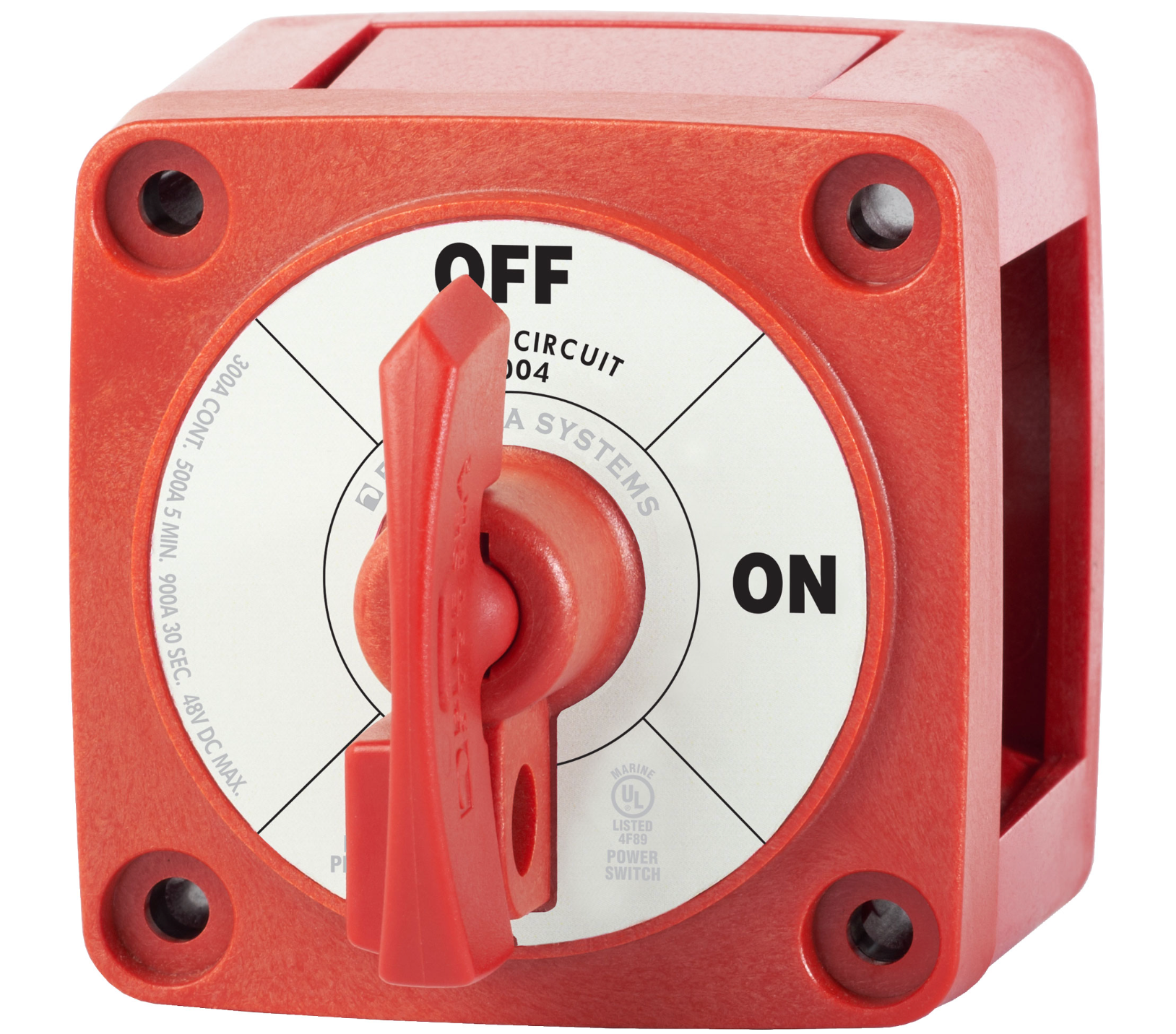 Single Circuit ON-OFF with Locking Key - Red