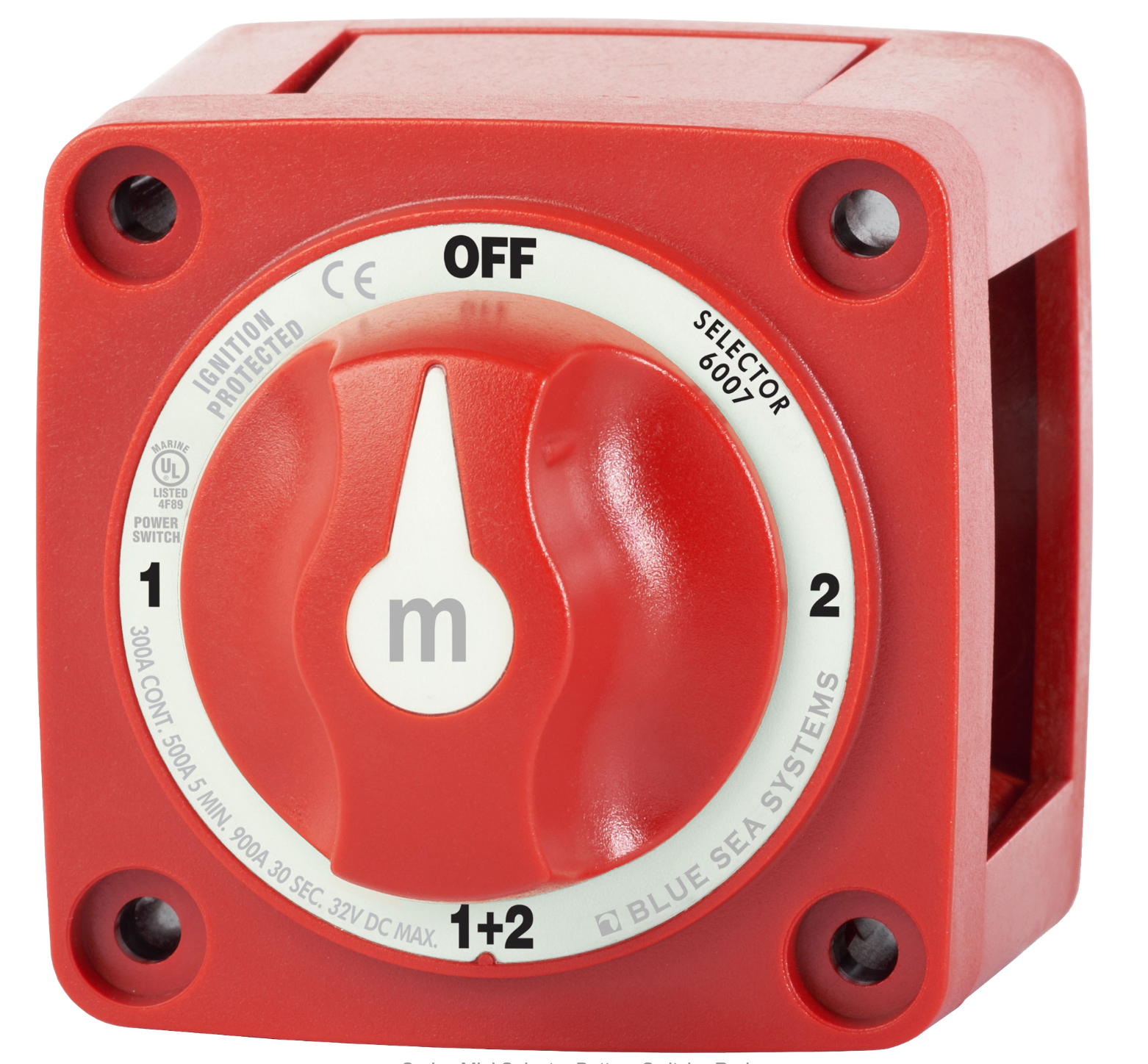 m-Series Mini Selector Battery Switch - Red