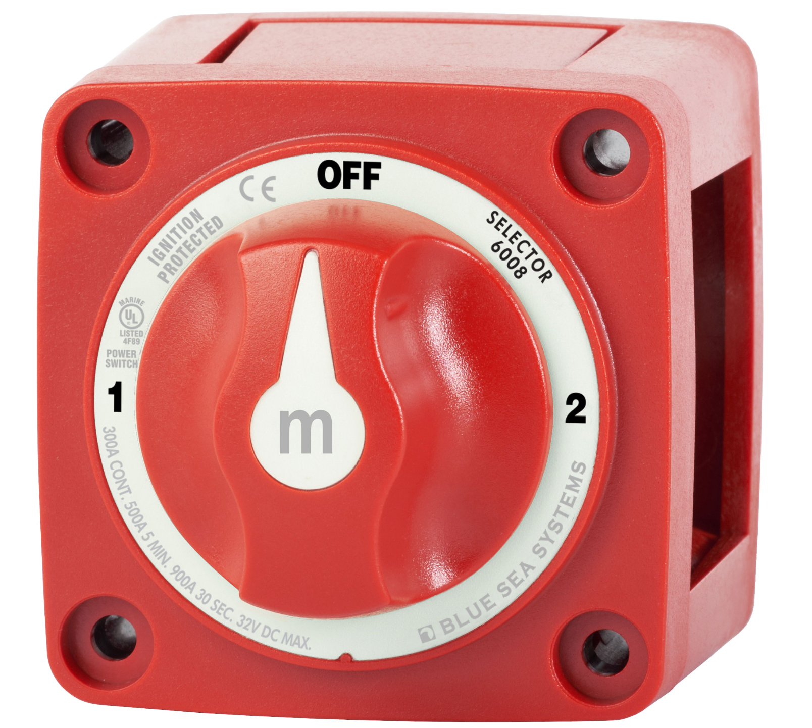 m-Series Selector 3 Position Battery Switch - Red