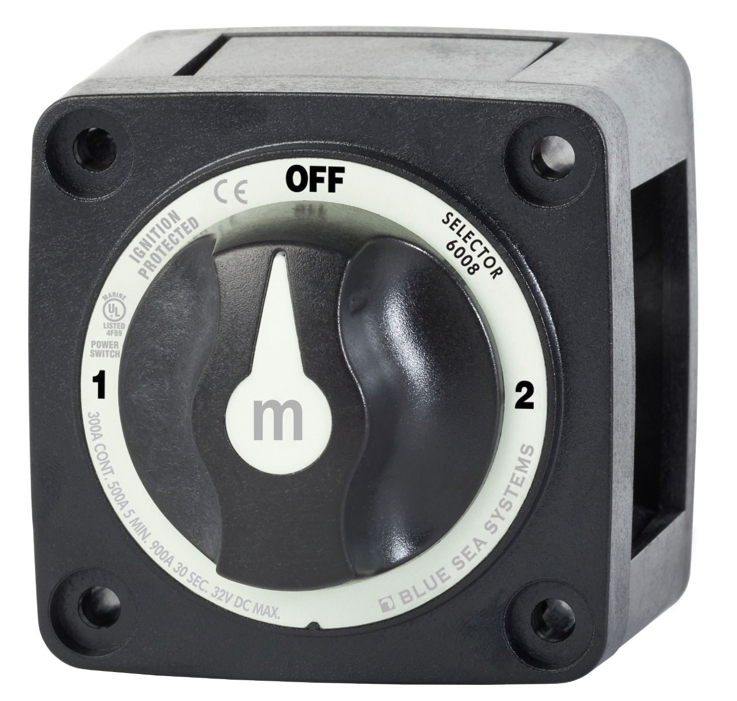 m-Series Selector 3 Position Battery Switch - Black