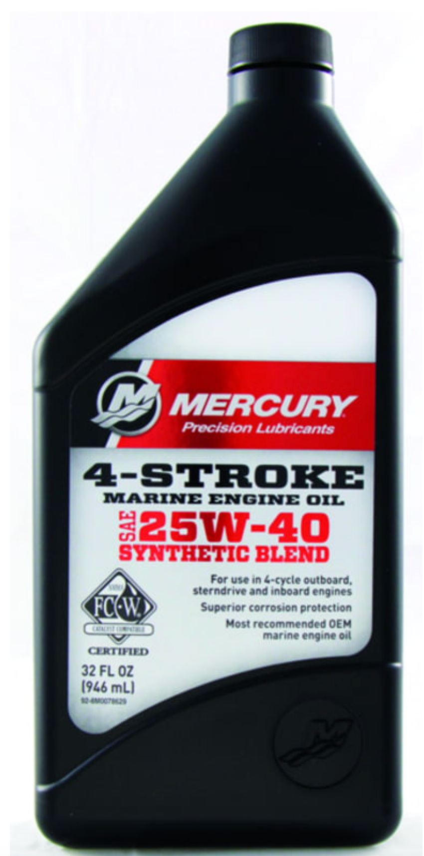 4-Stroke Marine Engine Oil SAE 25W-40 Synthetic Blend P/N: 8M0078629